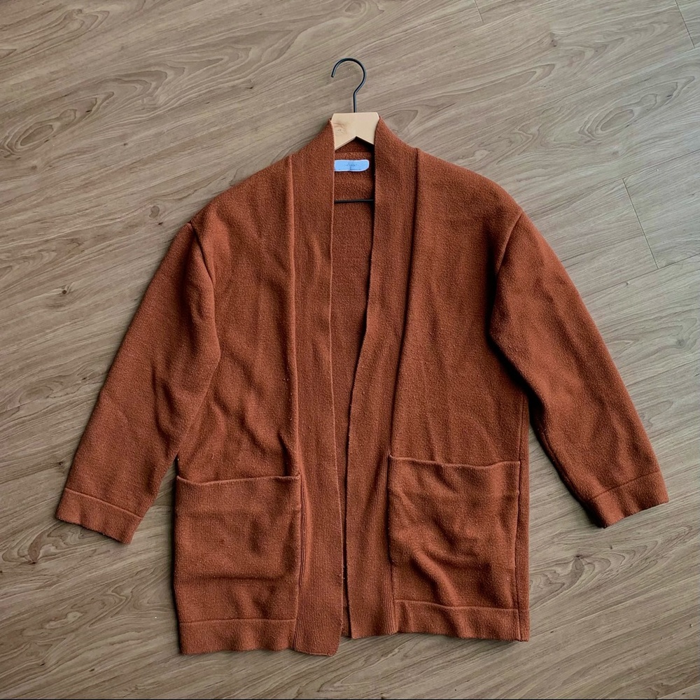 OAK + FORT Rust Cardigan